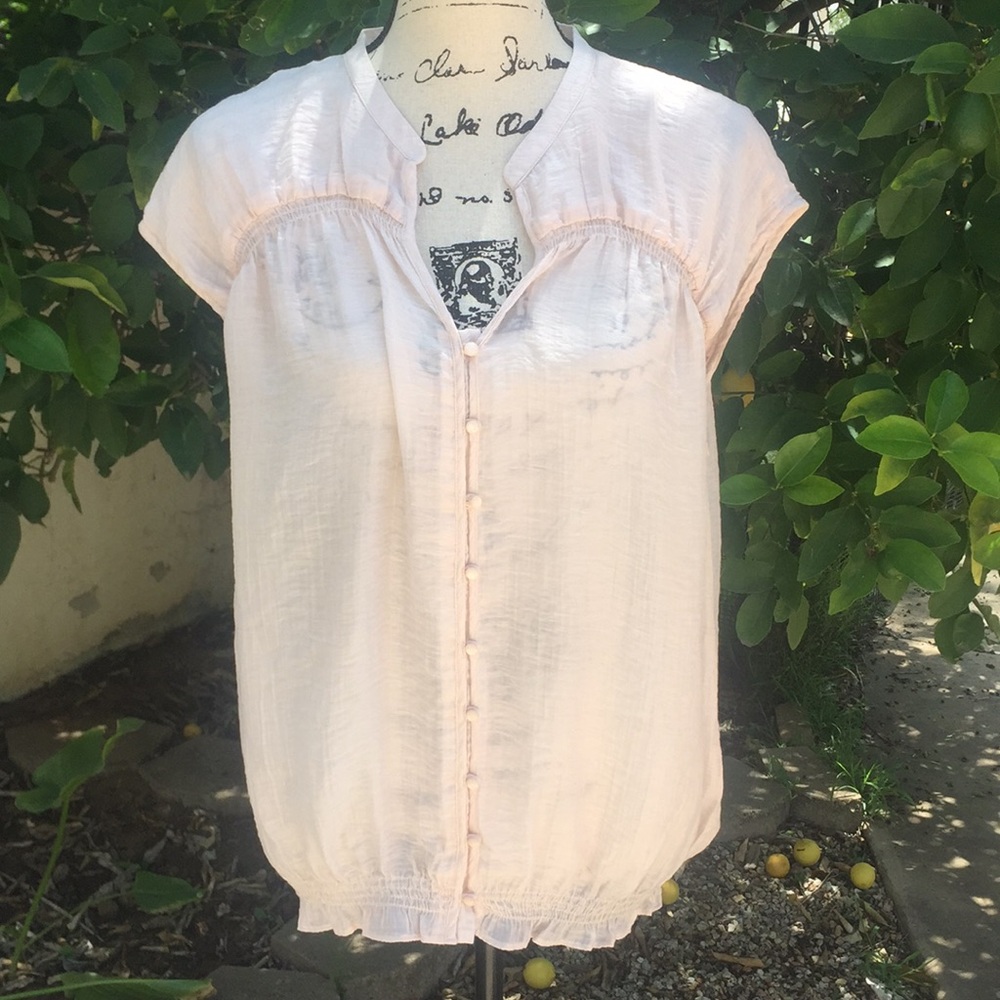 Flirty Pale Pink Blouse